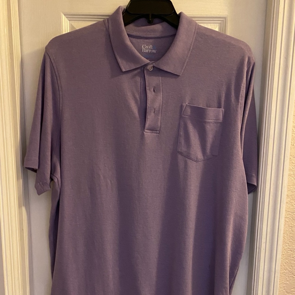 Croft & Barrow Polo Shirt Sz XL Purple